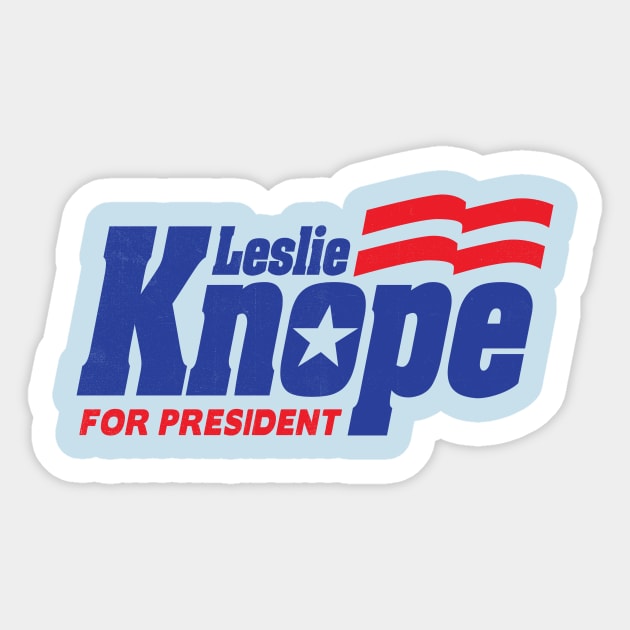 Leslie Knope For President 2020 Sticker by stayfrostybro